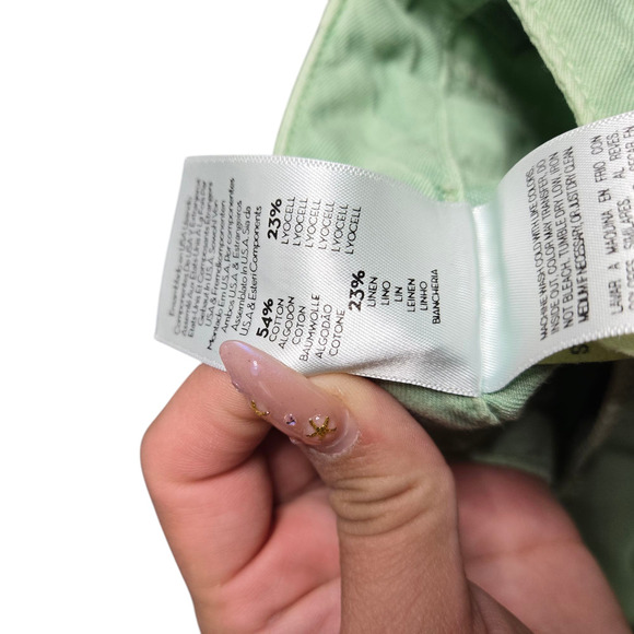 Mother The Shaker Chop Crop Pants in Wedge Green Size: 26 - Picture 6 of 12